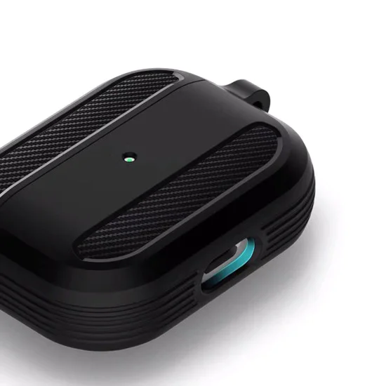 Калъф за AirPods Pro 1 / AirPods Pro 2 - Карбон силикон - розов