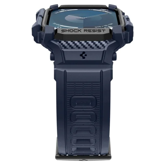 Протектор за Apple Watch 10 46mm + каишка - Spigen - Rugged Armor Pro - Navy Blue