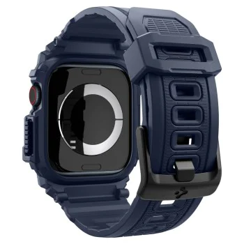 Протектор за Apple Watch 10 46mm + каишка - Spigen - Rugged Armor Pro - Navy Blue