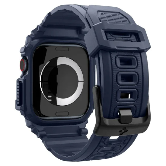 Протектор за Apple Watch 10 46mm + каишка - Spigen - Rugged Armor Pro - Navy Blue