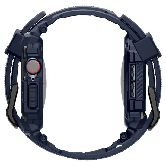 Протектор за Apple Watch 10 46mm + каишка - Spigen - Rugged Armor Pro - Navy Blue