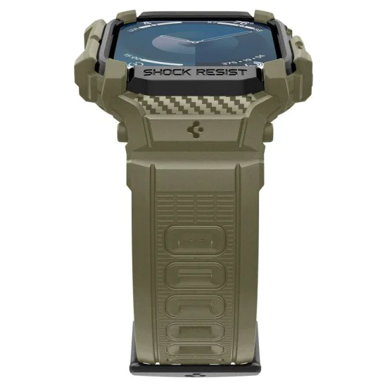 Протектор за Apple Watch 10 46mm + каишка - Spigen - Rugged Armor Pro - Vintage Khaki