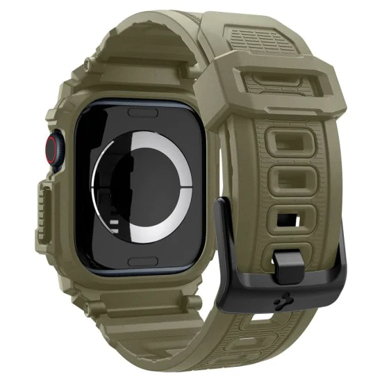 Протектор за Apple Watch 10 46mm + каишка - Spigen - Rugged Armor Pro - Vintage Khaki