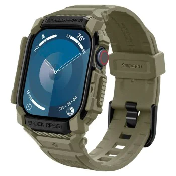 Протектор за Apple Watch 10 46mm + каишка - Spigen - Rugged Armor Pro - Vintage Khaki