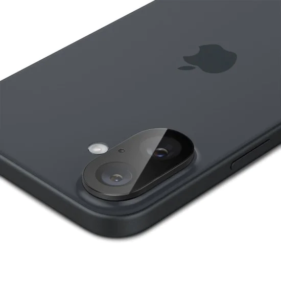 Протектор за камера за iPhone 16 / iPhone 16 Plus (комплект 2) - Spigen Glas.tR Optik - Черен