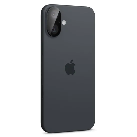 Протектор за камера за iPhone 16 / iPhone 16 Plus (комплект 2) - Spigen Glas.tR Optik - Черен