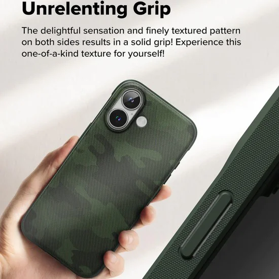 Калъф за iPhone 16 Plus - Ringke Onyx Design - Camo Green