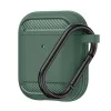 Калъф за AirPods 1 / AirPods 2 - Carbon Silicone - Green