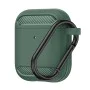 Калъф за AirPods 1 / AirPods 2 - Carbon Silicone - Green