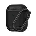 Калъф за AirPods 1 / AirPods 2 - Carbon Silicone - Черен
