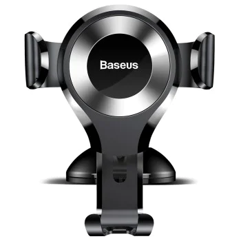 Baseus - Стойка за кола Osculum (SUYL-XP0S) - Гравитационна ръкохватка за табло, предно стъкло - черно / сребристо