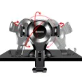 Baseus - Стойка за кола Osculum (SUYL-XP0S) - Гравитационна ръкохватка за табло, предно стъкло - черно / сребристо