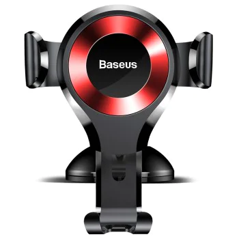 Baseus - Стойка за кола Osculum (SUYL-XP09) - Gravity Grip за табло, предно стъкло - черно / червено