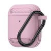 Калъф за AirPods 1 / AirPods 2 - Carbon Silicone - Pink