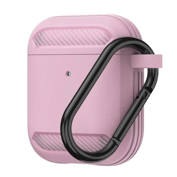 Калъф за AirPods 1 / AirPods 2 - Carbon Silicone - Pink