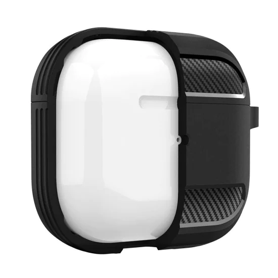 Калъф за AirPods 3 - Карбон силикон - сив