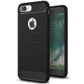 Калъф за iPhone 7 Plus - Carbon Silicone - Черен