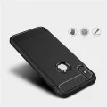 Калъф за iPhone X / iPhone XS - Carbon Silicone - Черен