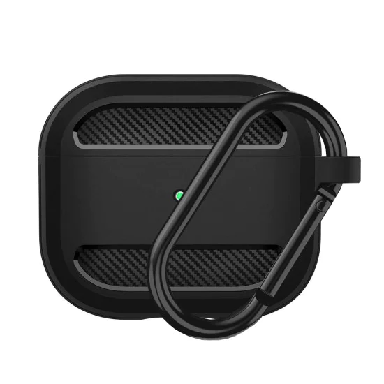 Калъф за AirPods 3 - Carbon Silicone - Черен