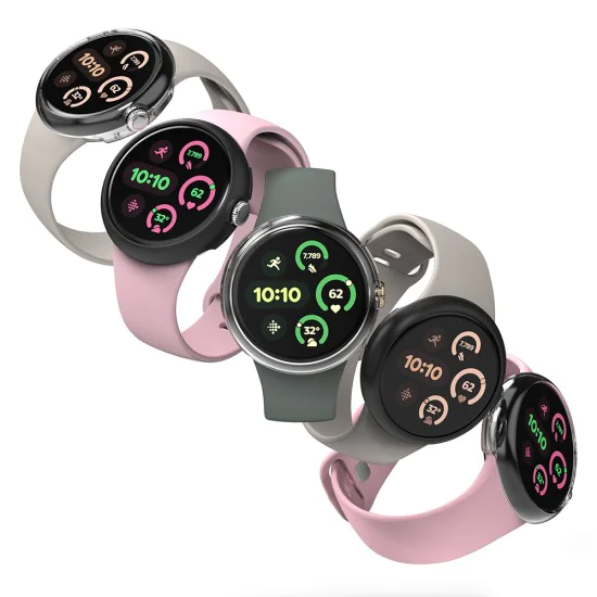 Калъф за Google Pixel Watch 3 45mm (комплект 2) - Ringke Slim - Clear / Matte Black