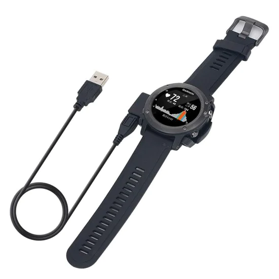 Зарядно за Garmin Fenix ​​3/3 HR/3 Sapphire, USB, 1m - (TGC5) - Черно