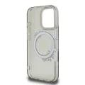 Калъф за iPhone 16 Pro - Guess IML Flowers Wreath MagSafe (GUHMP16LHFHFWWFCK) - Черен