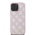 Калъф за iPhone 16 Pro - Guess Peony Script MagSafe (GUHMP16LPGPGPYSP) - Розов