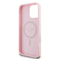 Калъф за iPhone 16 Pro - Guess Peony Script MagSafe (GUHMP16LPGPGPYSP) - Розов