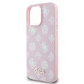 Калъф за iPhone 16 Pro - Guess Peony Script MagSafe (GUHMP16LPGPGPYSP) - Розов