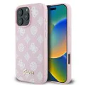 Калъф за iPhone 16 Pro - Guess Peony Script MagSafe (GUHMP16LPGPGPYSP) - Розов
