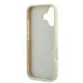Калъф за iPhone 16 - Guess Grained Gold Ring MagSafe (GUHMP16SPGHSMME) - Бежов