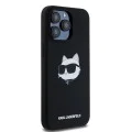 Калъф за iPhone 15 Pro Max - Karl Lagerfeld Silicone MagSafe (KLHMP15XSCHPPLK) - Choupette Head