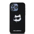 Калъф за iPhone 15 Pro Max - Karl Lagerfeld Silicone MagSafe (KLHMP15XSCHPPLK) - Choupette Head