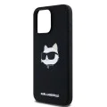 Калъф за iPhone 15 Pro Max - Karl Lagerfeld Silicone MagSafe (KLHMP15XSCHPPLK) - Choupette Head