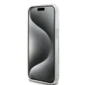 Калъф за iPhone 15 - Guess Ring Stand Script Glitter MagSafe (GUHMP15SHRSGSD) - Прозрачен