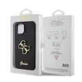 Калъф за iPhone 15 - Guess Glitter Script Big 4G (GUHCP15SHG4SGGK) - Черен