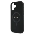 Калъф за iPhone 16 Plus - Guess Saffiano Classic Logo MagSafe (GUHMP16MPSAHMCK) - Черен
