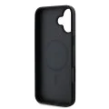 Калъф за iPhone 16 Plus - Guess Saffiano Classic Logo MagSafe (GUHMP16MPSAHMCK) - Черен
