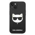 Калъф за iPhone 14 Plus - Karl Lagerfeld Silicone MagSafe (KLHMP14MSLCHBK) - Choupette Head