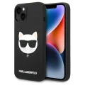 Калъф за iPhone 14 Plus - Karl Lagerfeld Silicone MagSafe (KLHMP14MSLCHBK) - Choupette Head