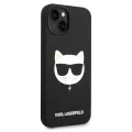 Калъф за iPhone 14 Plus - Karl Lagerfeld Silicone MagSafe (KLHMP14MSLCHBK) - Choupette Head