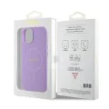 Калъф за iPhone 15 - Guess Saffiano MagSafe (GUHMP15SPSAHMCU) - Лилав