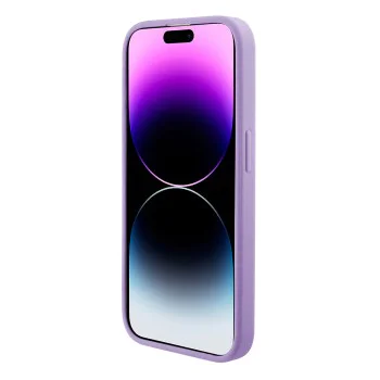 Калъф за iPhone 15 - Guess Saffiano MagSafe (GUHMP15SPSAHMCU) - Лилав