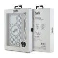 Калъф за iPhone 15 Pro Max - Karl Lagerfeld IML Crossbody MagSafe (KLHMP15XHCKCKCKLCT) - Прозрачен монограм Karl&Choupette Head