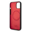 Калъф за iPhone 14 Plus - Karl Lagerfeld Silicone MagSafe (KLHMP14MSLMP1K) - Black Plaque
