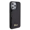 Калъф за iPhone 15 Pro Max - Guess Sequin Script Metal (GUHCP15XPSFDGSK) - Черен