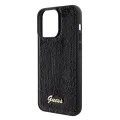 Калъф за iPhone 15 Pro Max - Guess Sequin Script Metal (GUHCP15XPSFDGSK) - Черен