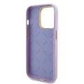 Калъф за iPhone 15 Pro - Guess Glitter Glossy Glossy Script (GUHCP15LPGMCSL) - светло лилав