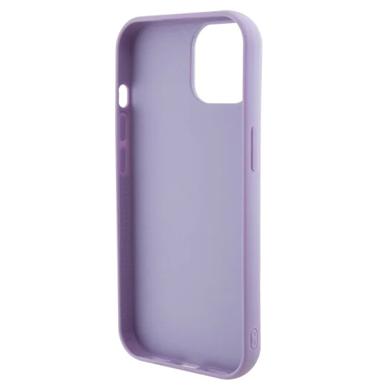 Калъф за iPhone 15 - Guess Sequin Script Metal (GUHCP15SPSFDGSU) - Лилав