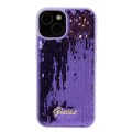Калъф за iPhone 15 - Guess Sequin Script Metal (GUHCP15SPSFDGSU) - Лилав